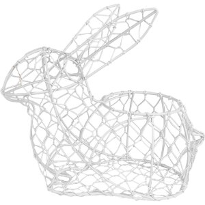 Clayre & Eef 6Y5481S Coș Rabbit 22x11x22 cm alb -...