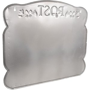 Clayre & Eef 6Y5503 Cutie de scrisori montată pe perete Metal gri 41x9x36 cm