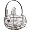 Clayre & Eef 6Y5528 Coș Rabbit Brown Ø 20x12/27 cm Fier