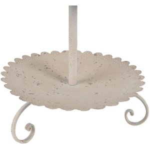 Clayre & Eef 6Y5601 Etagere Vogeldeko Ø 32x51 cm Bej