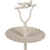 Clayre & Eef 6Y5601 Etagere Vogeldeko Ø 32x51 cm Bej