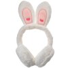 Juleeze JZCEW0027W Bunny Ears Ear Warmers Copii alb o mărime