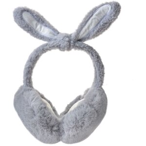 Juleeze Ear Warmer JZCEW0029G Kids Bunny Ears Grey One Size