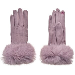 Juleeze JZGL0065LA Doamnelor mănuși Faux Fur Purple One Size