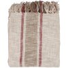 Clayre & Eef KT060.140 Plaid Stripes Bej Maro 125x150cm