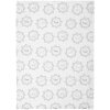 Clayre & Eef LGD42 Prosop de bucătărie model floral 50x70 alb gri