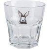 Clayre & Eef RAEGL0003 Pahar de băut iepuraș 200ml Transparent Ø 8x8cm