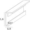 Deknudt S027K2 Rama foto Aluninium negru mat 29.7x42 cm