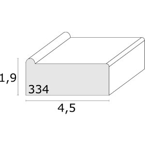 Deknudt S334 Stretcher bar lemn natural 24 cm