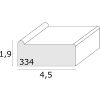 Deknudt S334 Stretcher bar lemn natural 24 cm