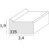 Deknudt S335 Cadru pentru targă din lemn de culoare naturală 60x80 cm