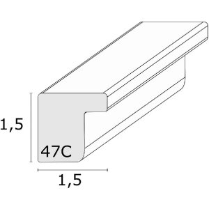 Deknudt S47CJ3 cadru stejar închis solid 30x45 cm