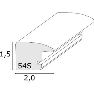 Deknudt S54SH8 Rama din lemn culoare naturală 30x30 cm