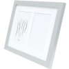 Deknudt S66KD1 cadru argint lemn culoare passe-partout 2 imagini 10x15 cm