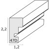 Deknudt S47DJ1 cadru stejar 10x15 cm până la 50x70 cm