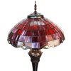 LumiLamp 5LL-6291 Lampă de podea Tiffany Ø 51x166 cm E27/max 3x60W