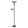 LumiLamp 5LL-6319 Lampă de podea Tiffany Ø 38x178 cm E27/max 1x60W E14/max 1x15W