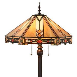 LumiLamp 5LL-6324 Lampă de podea Tiffany Ø 50x161 cm E27/max 2x60W