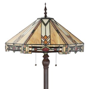 LumiLamp 5LL-6324 Lampă de podea Tiffany Ø 50x161 cm E27/max 2x60W