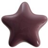 Clayre & Eef 65292 Buton de ușă stea Bordeaux Ø 4x3/6 cm