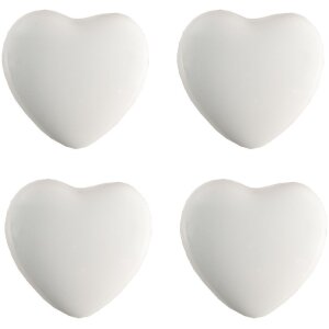 Clayre & Eef 65293 Buton de ușă Heart White Ceramic...