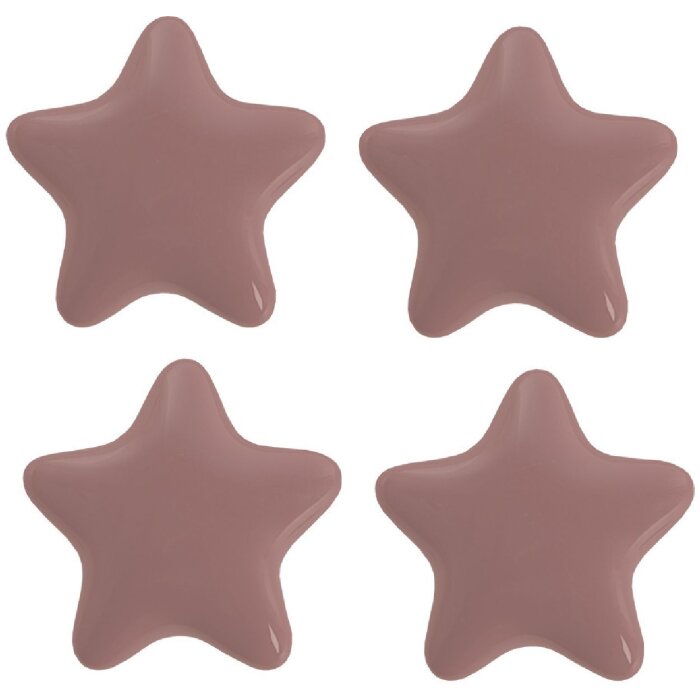 Clayre & Eef 65295 Buton de ușă stea taupe Ø 4x3/6 cm