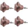 Clayre & Eef 65295 Buton de ușă stea taupe Ø 4x3/6 cm