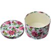 Clayre & Eef 65455 Set cutie pentru pălării 3 piese model floral Ø 26/22/19 cm