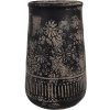 Clayre & Eef 6CE1709 Vază decorativă gri Ø 14x22 cm