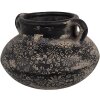 Clayre & Eef 6CE1710 Decorațiune Ghiveci de flori gri Ø 21x13 cm