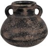 Clayre & Eef 6CE1711 Decorațiune Ghiveci de flori gri Ø 15x13 cm