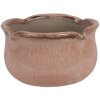 Clayre & Eef 6CE1717P Decorațiune Ghiveci de flori roz Ø 15x9 cm