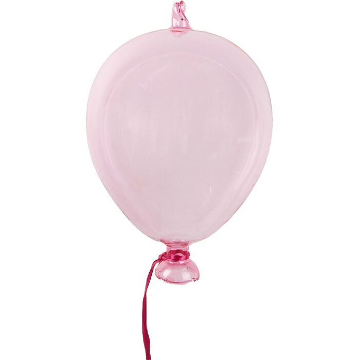 Clayre & Eef 6GL4439 Balon suspendat decorativ roz Ø 10x17 cm