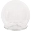 Clayre & Eef 6GL4445 Borcan clopot din sticlă Ø 12x12 cm Transparent