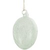 Clayre & Eef 6GL4449 Decorațiune de agățat ouă din sticlă verde Ø 6x10 cm