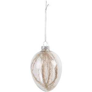 Clayre & Eef 6GL4460 Decorative Hanging Egg 7x10 cm...