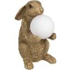 Clayre & Eef 6LMP790 Lampă de masă Bunny Gold G9 max 60W 27x19x35 cm