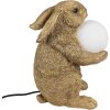 Clayre & Eef 6LMP790 Lampă de masă Bunny Gold G9 max 60W 27x19x35 cm