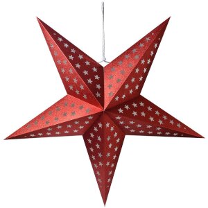 Clayre & Eef 6PA0512XLR Decorațiune Star Red 90x20x90 cm