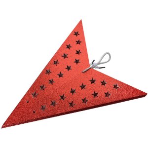 Clayre & Eef 6PA0512XLR Decorațiune Star Red 90x20x90 cm