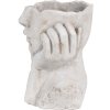 Clayre & Eef 6TE0498L Ghiveci de flori față 20x17x22 cm gri