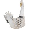 Clayre & Eef 6Y5513 Suport pentru plante Swan alb 44x26x43 cm