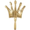 Clayre & Eef 6Y5548 Cârlig de perete Crown Gold 11x3x18 cm