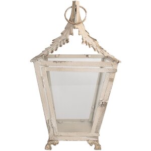 Clayre & Eef 6Y5585 Lanternă bej 26x26x47 cm fier...