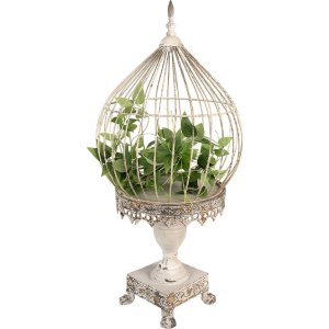 Clayre & Eef 6Y5590 Decorațiune Birdcage Bej Ø 36x69 cm