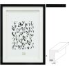 Deknudt S65KK2 Picture Frame negru dublu Passepartout 10x15-30x40 cm