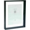 Deknudt S028K2 Rama de sticlă din aluminiu negru cu efect de plutire pentru fotografii 13x18 18x24cm