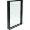 Deknudt S028K2 Rama de sticlă din aluminiu negru cu efect de plutire pentru fotografii 15x20 20x25cm