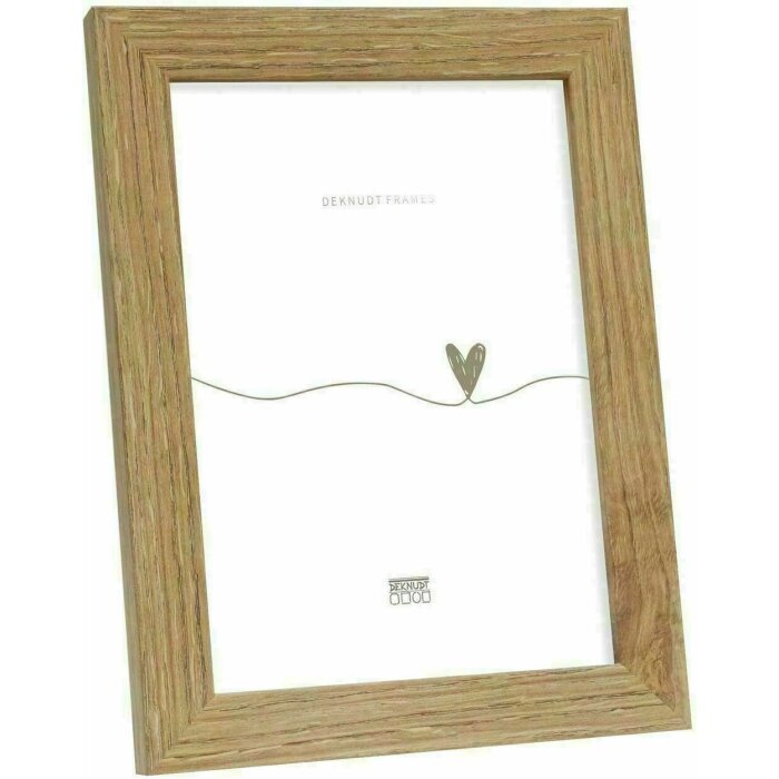 Deknudt S45SH2 Modern Picture Frame Dark Natural Wood Brown 18.0 x24.0 cm