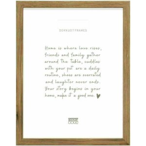 Deknudt S45SH2 Modern Picture Frame Dark Natural Wood Brown 18.0 x24.0 cm